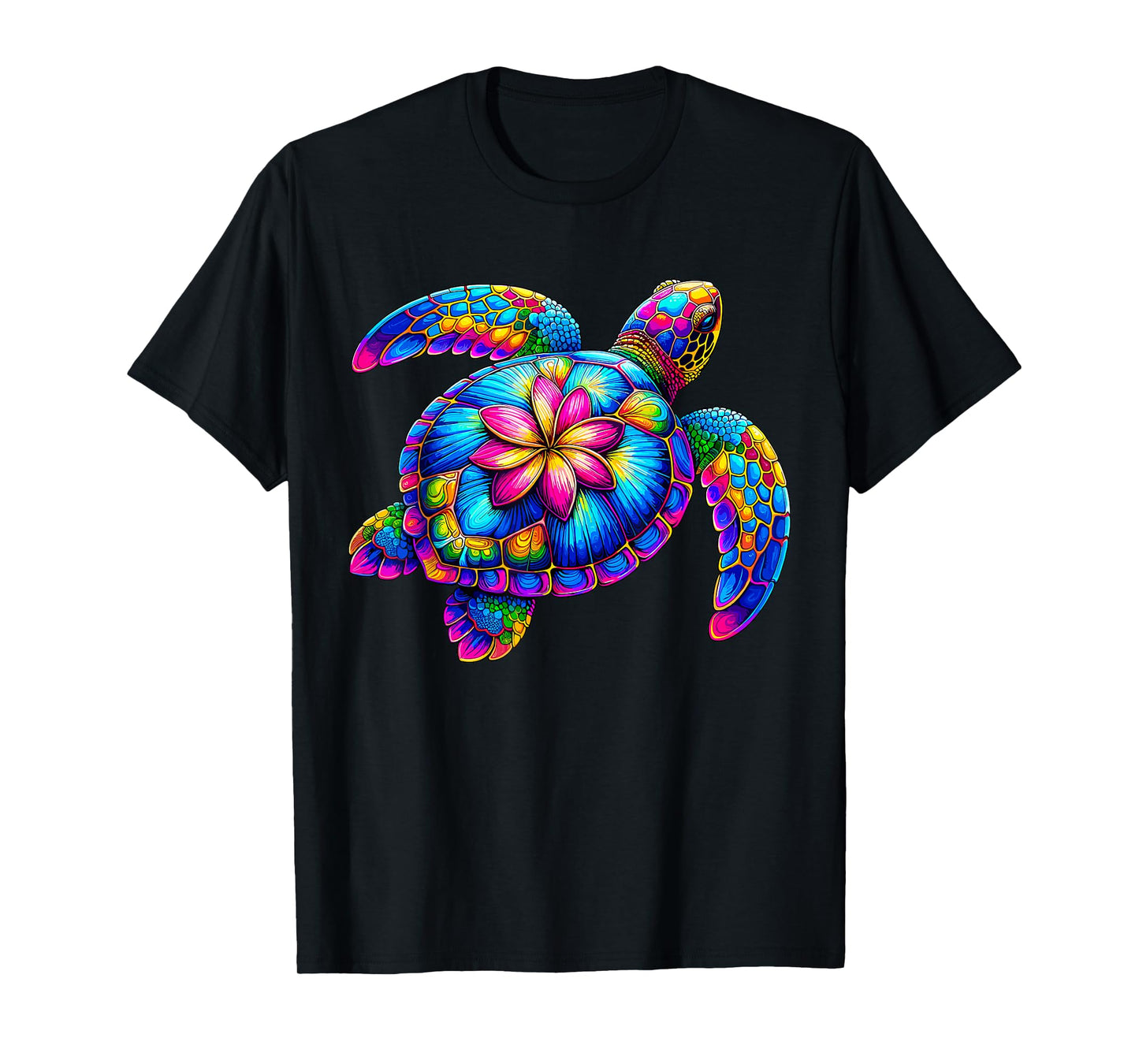 Hawaiian Sea Turtle Tie-Dye Hawaii Colorful Beach Summer T-Shirt