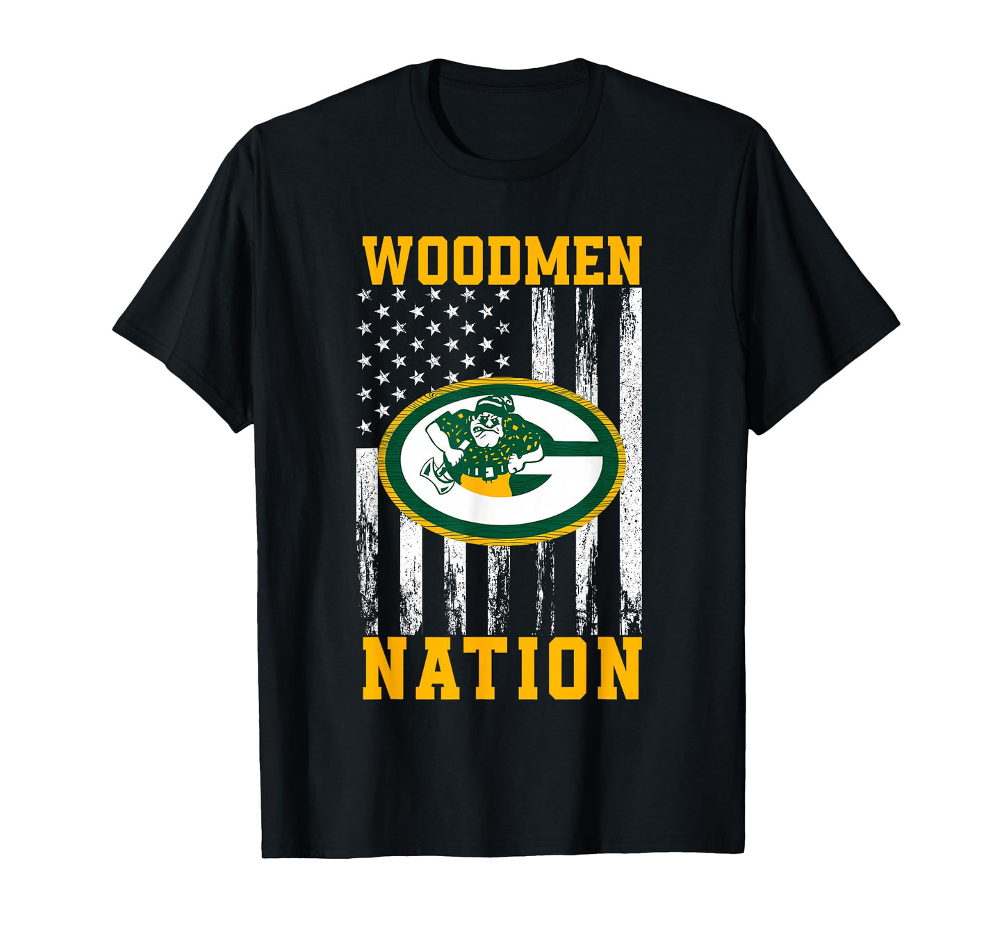 Greenwood Community Woodmen Logo Nation HS T-Shirt