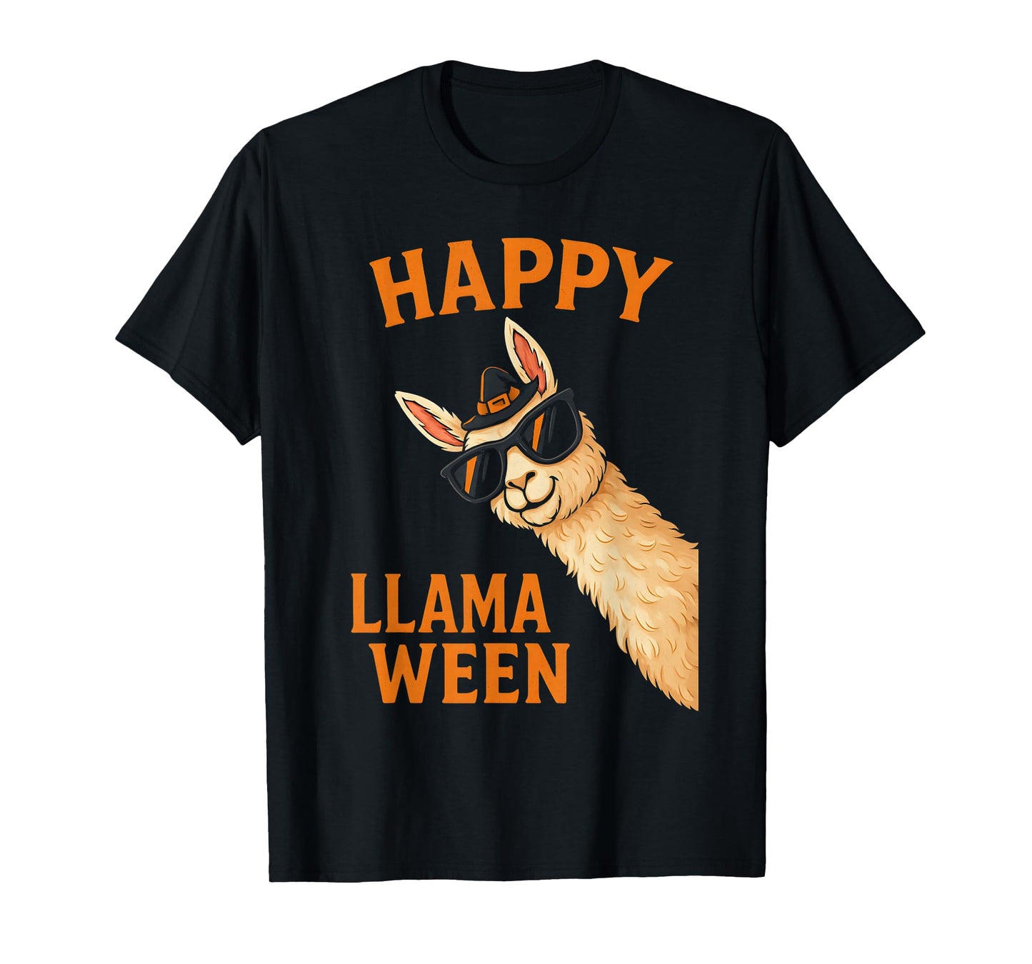 Happy Llamaween Funny Halloween Llama Costume Alpaca T-Shirt