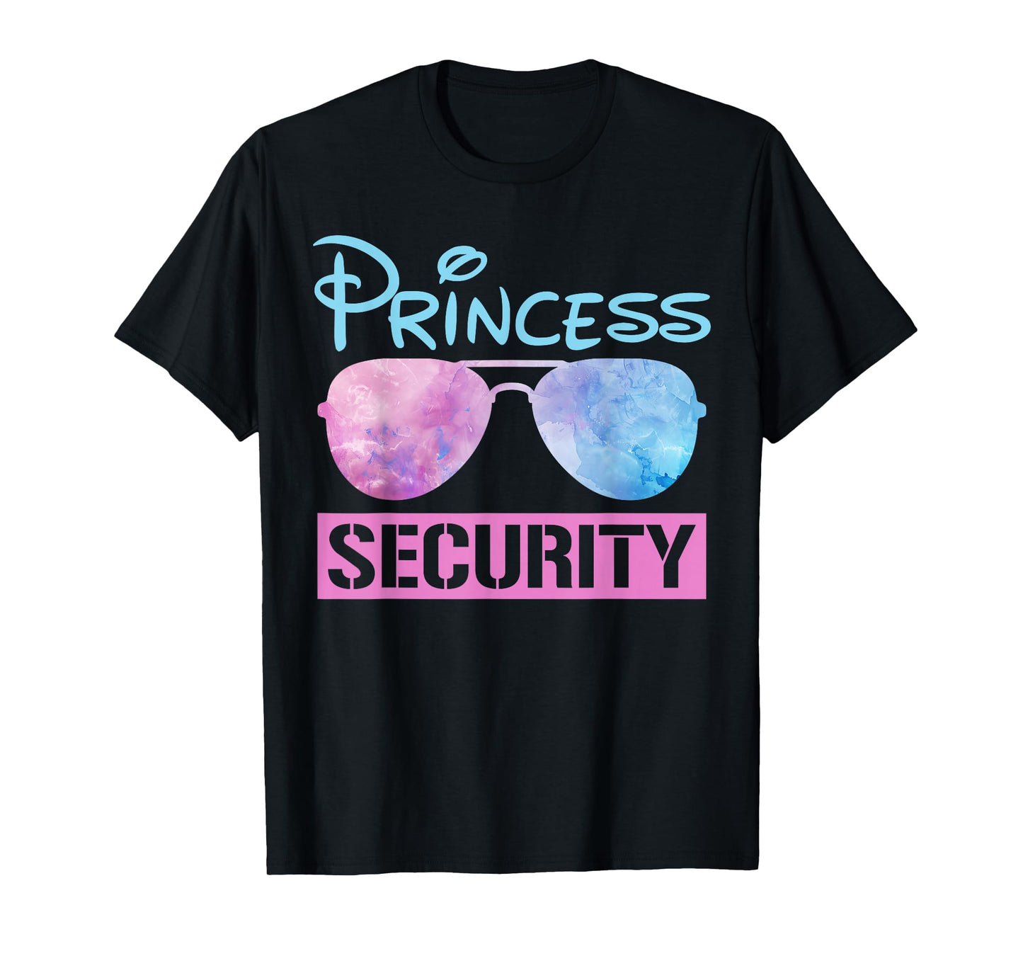 Halloween Dad Mom Daughter Adult Costume Princess Security T-Shirt