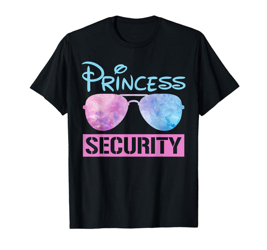 Halloween Dad Mom Daughter Adult Costume Princess Security T-Shirt
