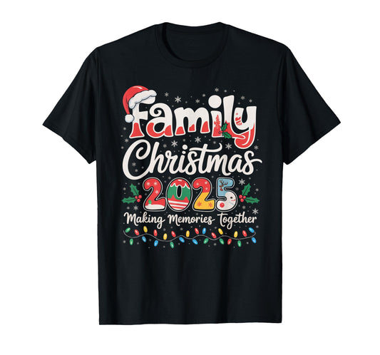Family Christmas 2025 Matching Outfit Xmas Squad Santa Gifts T-Shirt