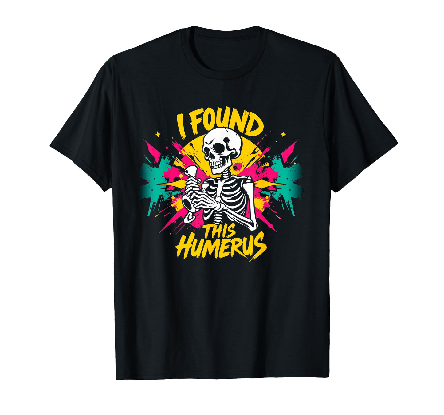 Retro I Found This Humerus Boo Ghost Halloween Costume Funny T-Shirt