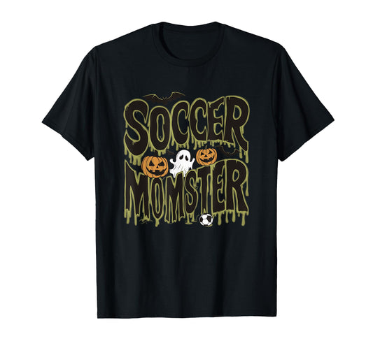 Soccer Momster Funny Halloween Design T-Shirt