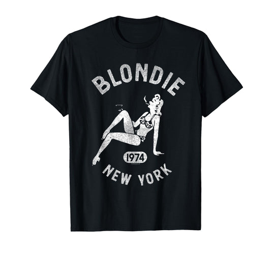 Blondie 1974 New York Pin Up Girl Vintage Band T-Shirt