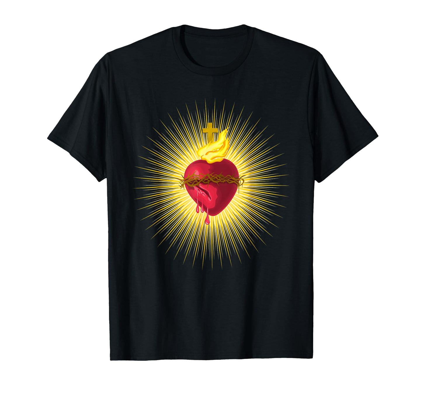Sacred Heart of Jesus Catholic Art Traditional Latin Mass T-Shirt
