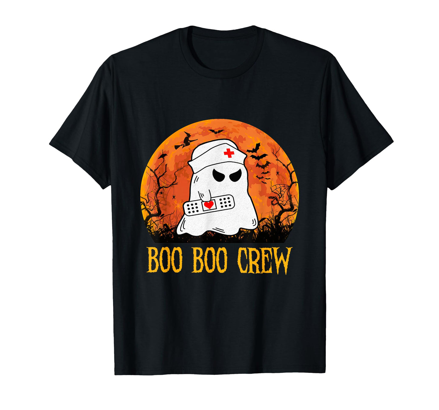 Boo Boo Crew Nurse Funny Halloween Nurse Shirts for Women T-Shirt