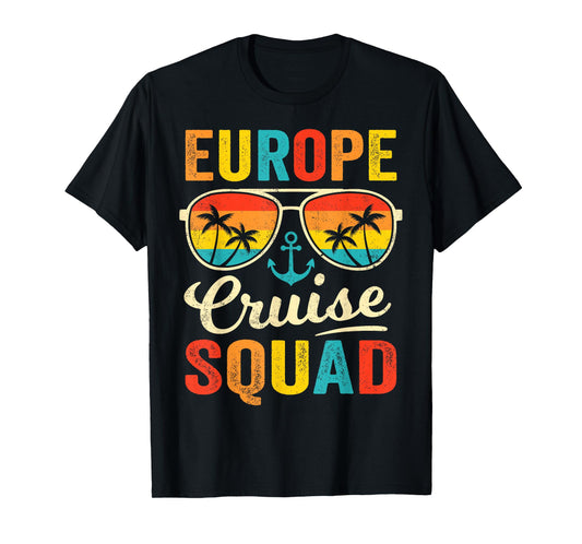Europe Cruise Squad 2025 European Matching Family Group T-Shirt