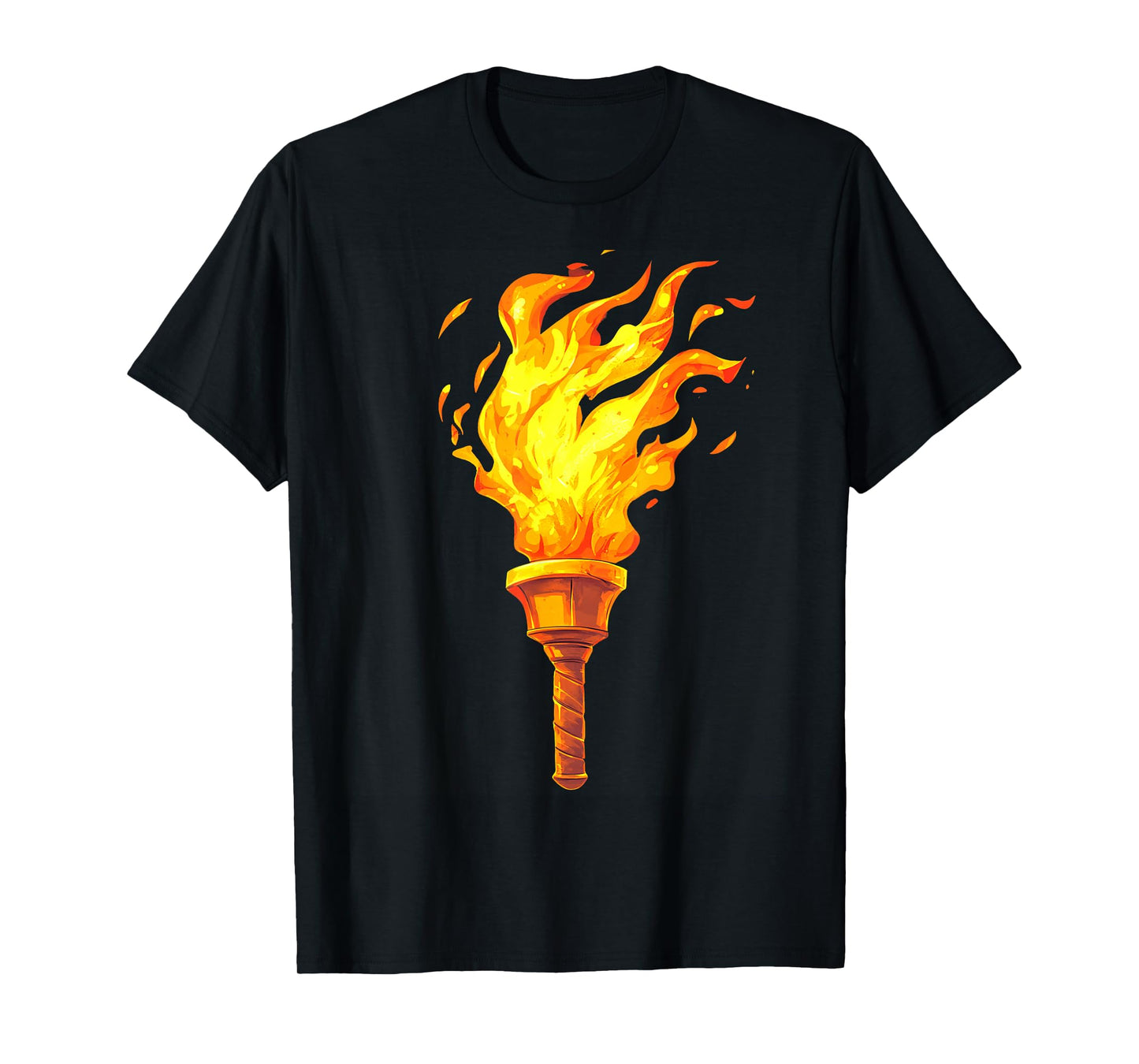 Olympic Torch Inspired Motivational Flame T-Shirt