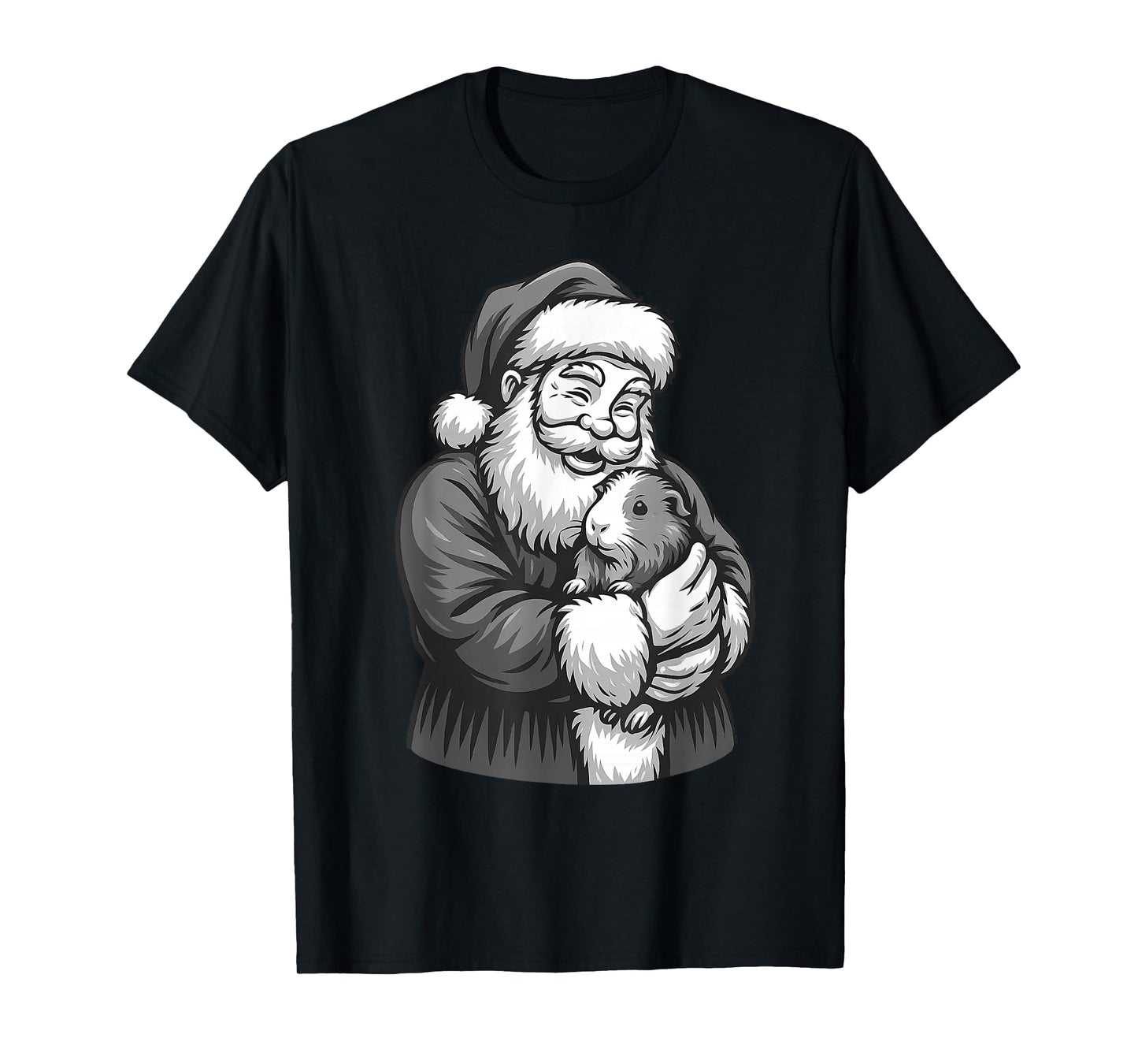 Guinea Pig Santa Claus Christmas Pet Lover T-Shirt