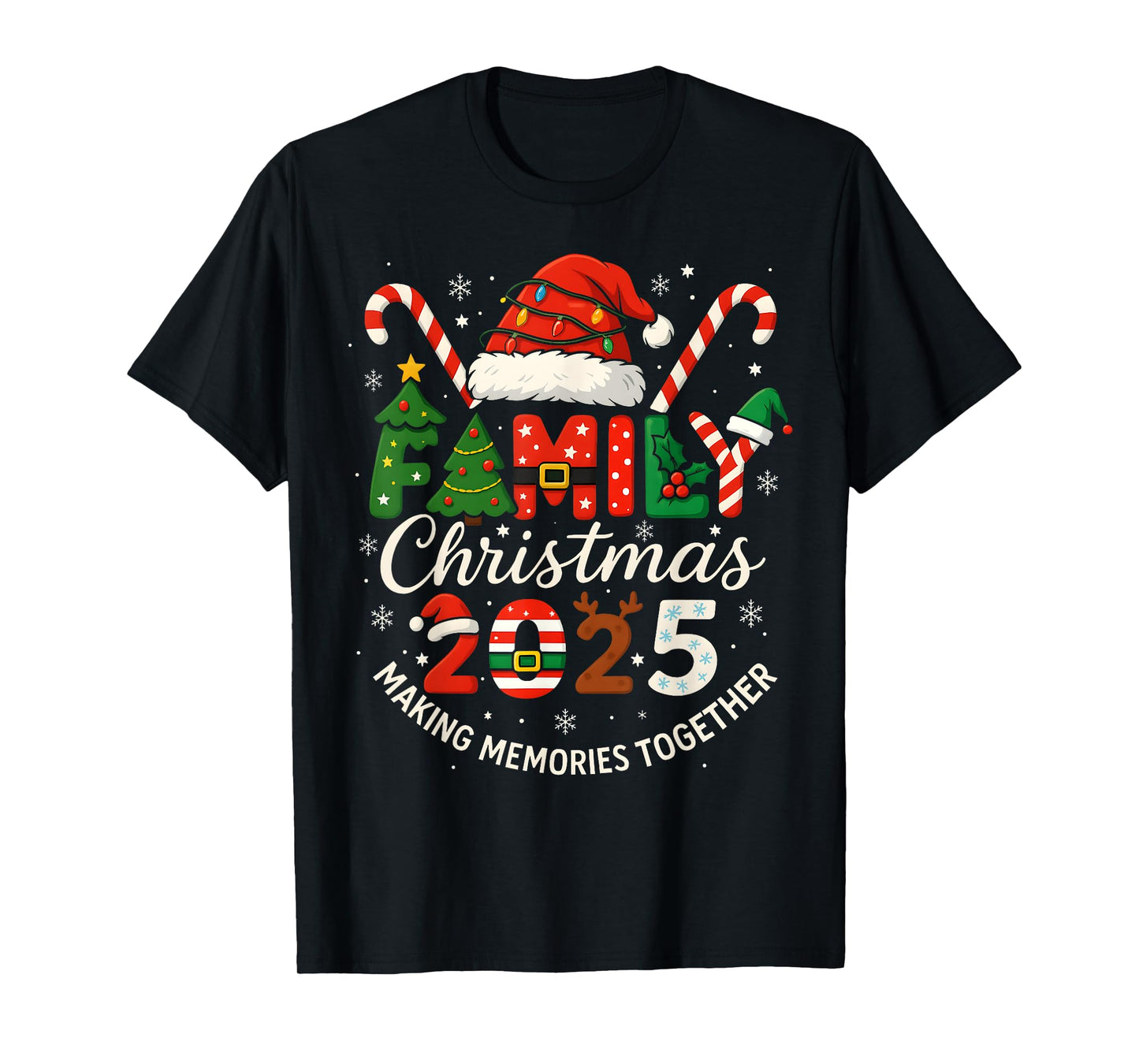 Family Christmas 2025 Matching Xmas Outfit Making Memories T-Shirt
