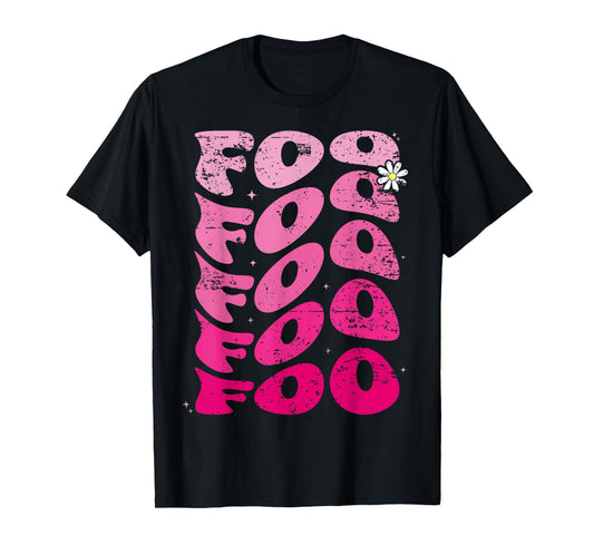 Foo First Name I Love Foo Girl Groovy 80's Vintage T-Shirt