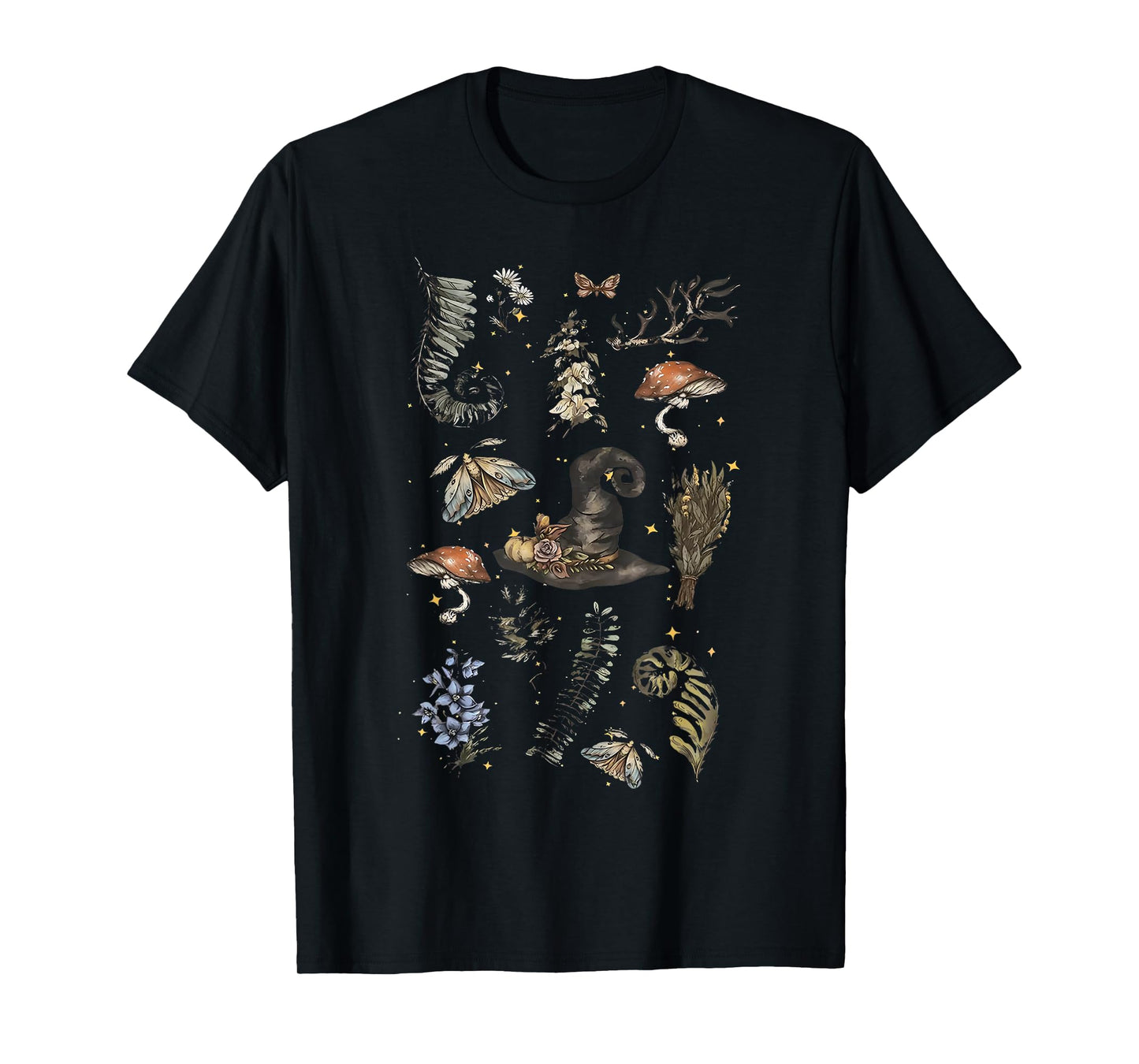 Vintage Halloween Herbs Herbology Apothecary Plants Lover T-Shirt