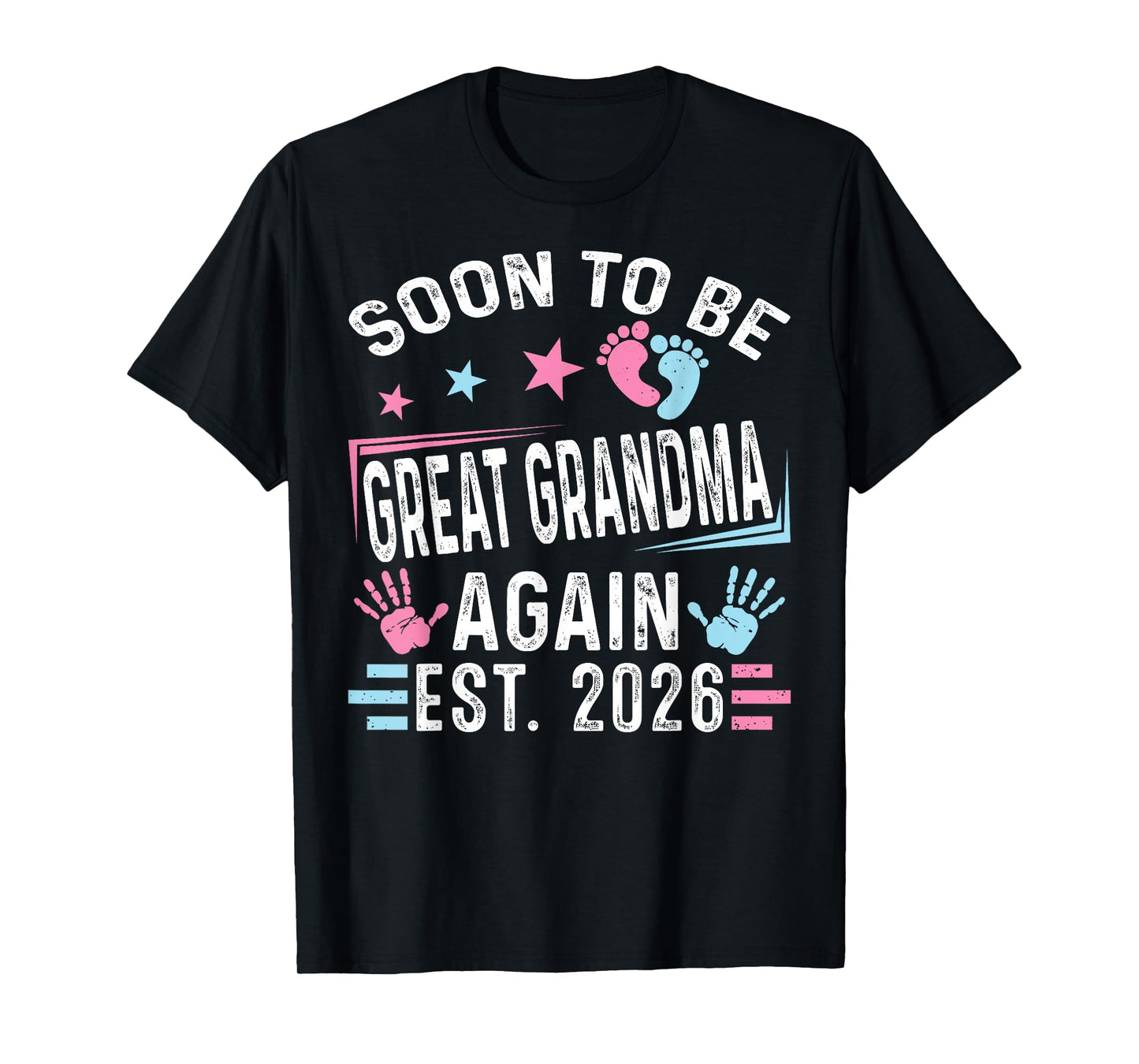 Soon to Be Great Grandma Again Est. 2026 Vintage Grandma T-Shirt