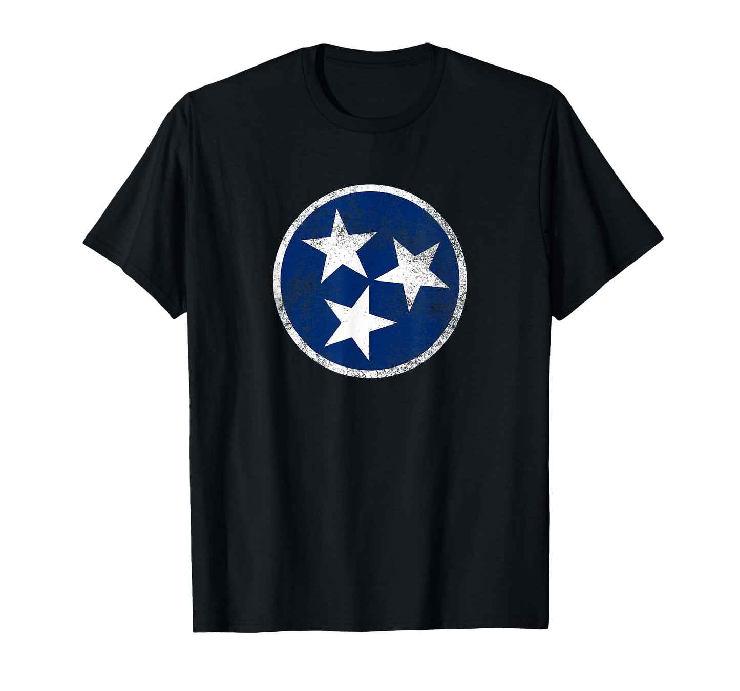 Tennessee Flag Tristar Logo Retro Vintage Distressed T-Shirt