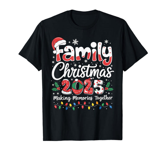 Family Christmas 2025 Matching Outfit Xmas Squad Santa Gifts T-Shirt