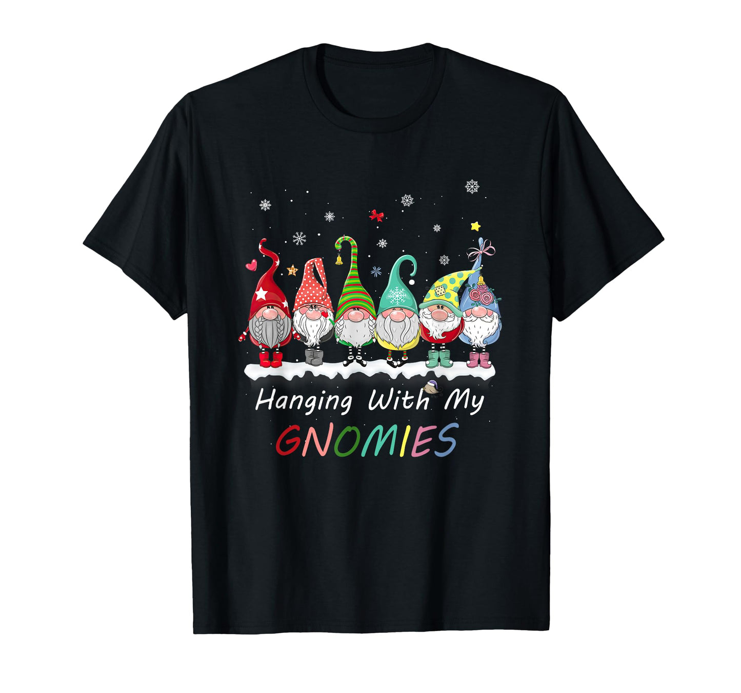 Christmas Gnome Hanging with My Gnomies Family Pajamas PJ T-Shirt