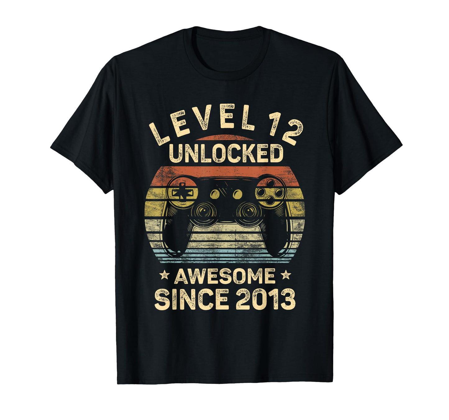 Level 12 Unlocked 12th Birthday 12 Year Old Gifts Gamer Bday T-Shirt