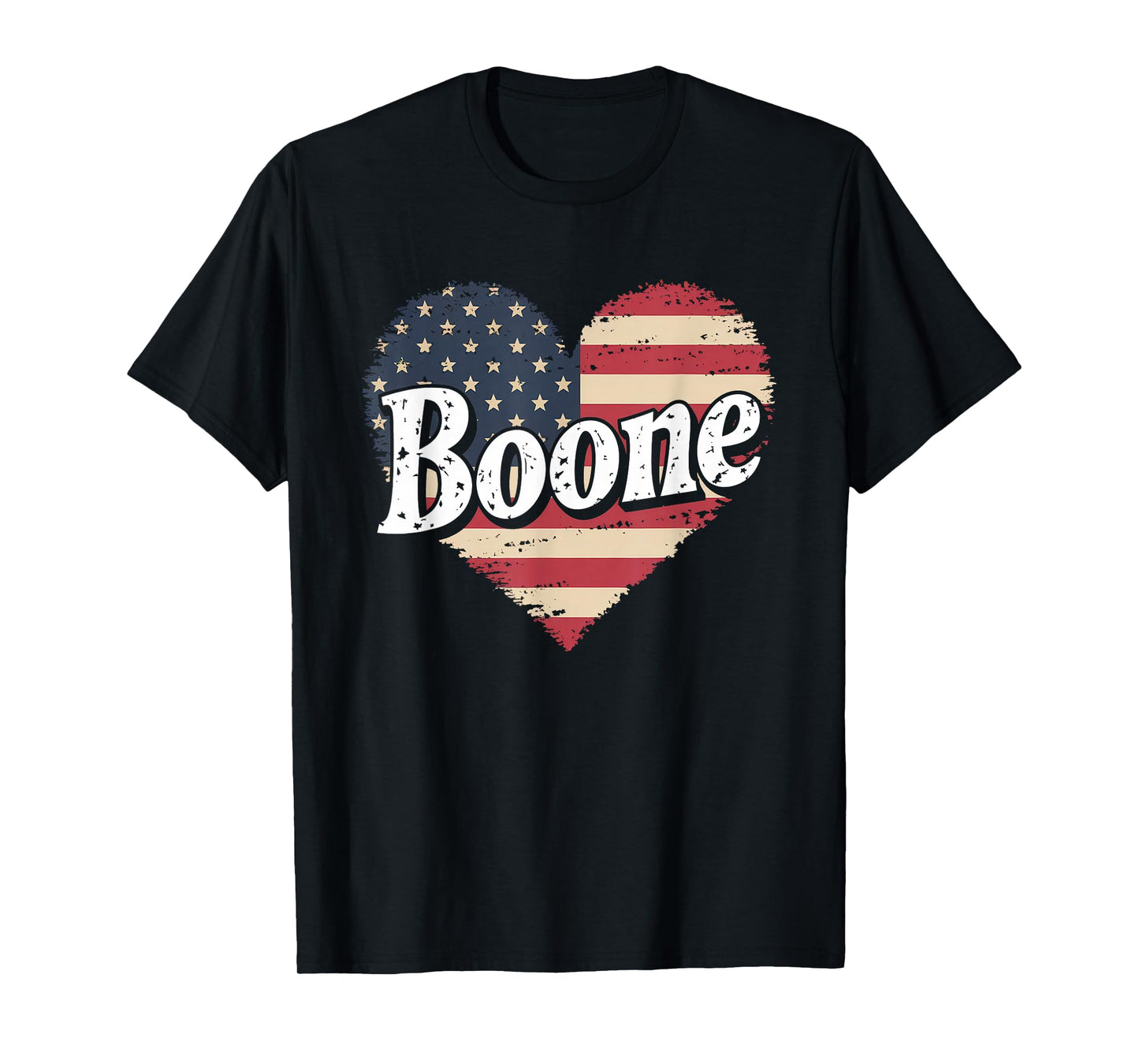 Boone Tshirt Name American Flag 80's Vintage NC Retro T-Shirt