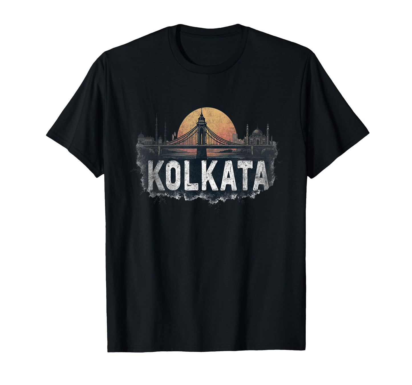 Retro Kolkata Landscape Vintage Souvenir T-Shirt