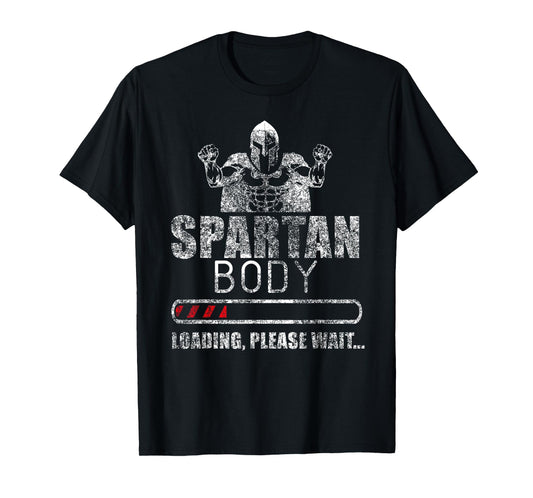 spartan body gym loading muscles funny cool Leg day T-Shirt