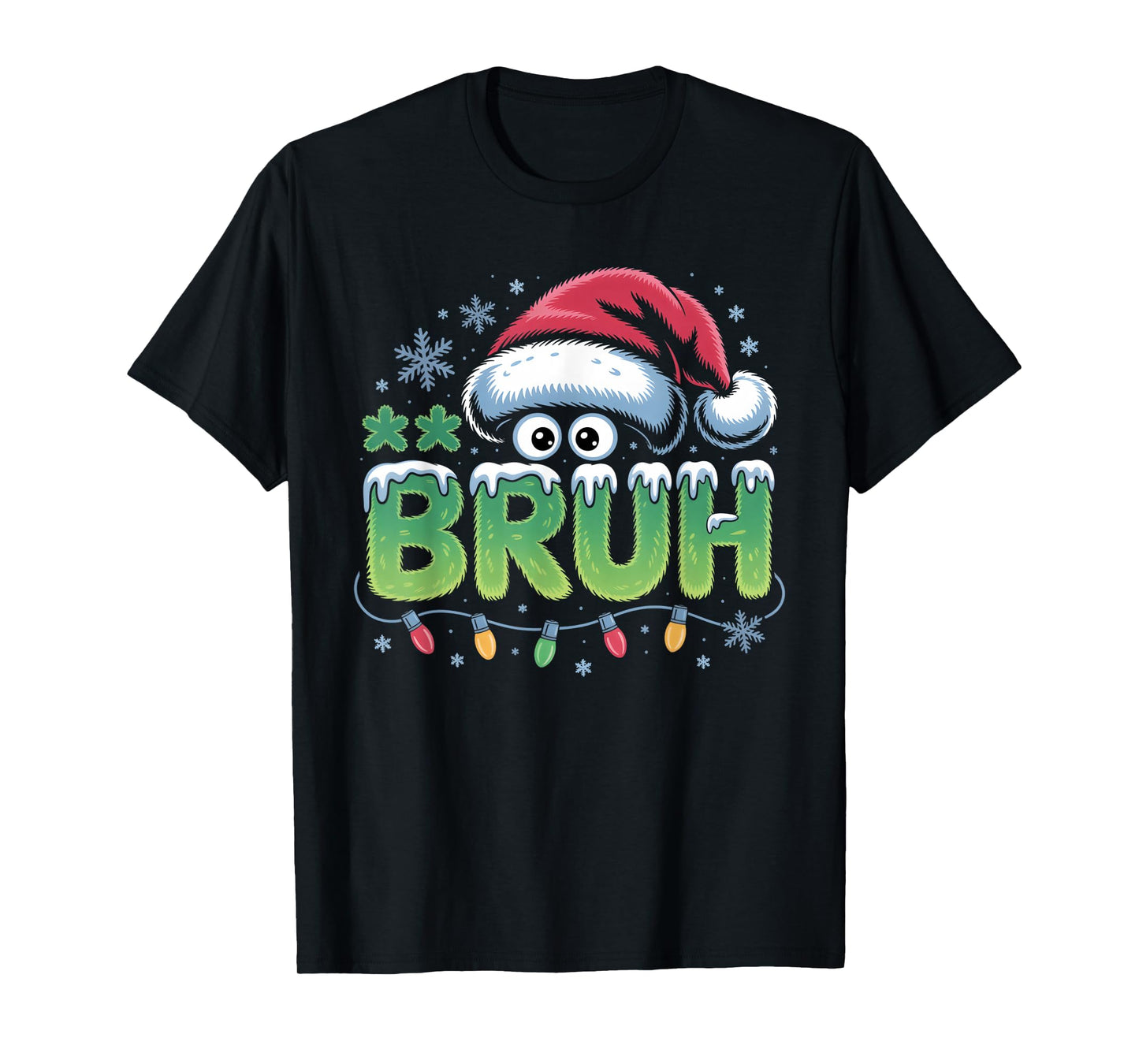 Bruh Christmas Kids Teens Boys Funny Christmas Humor Meme T-Shirt