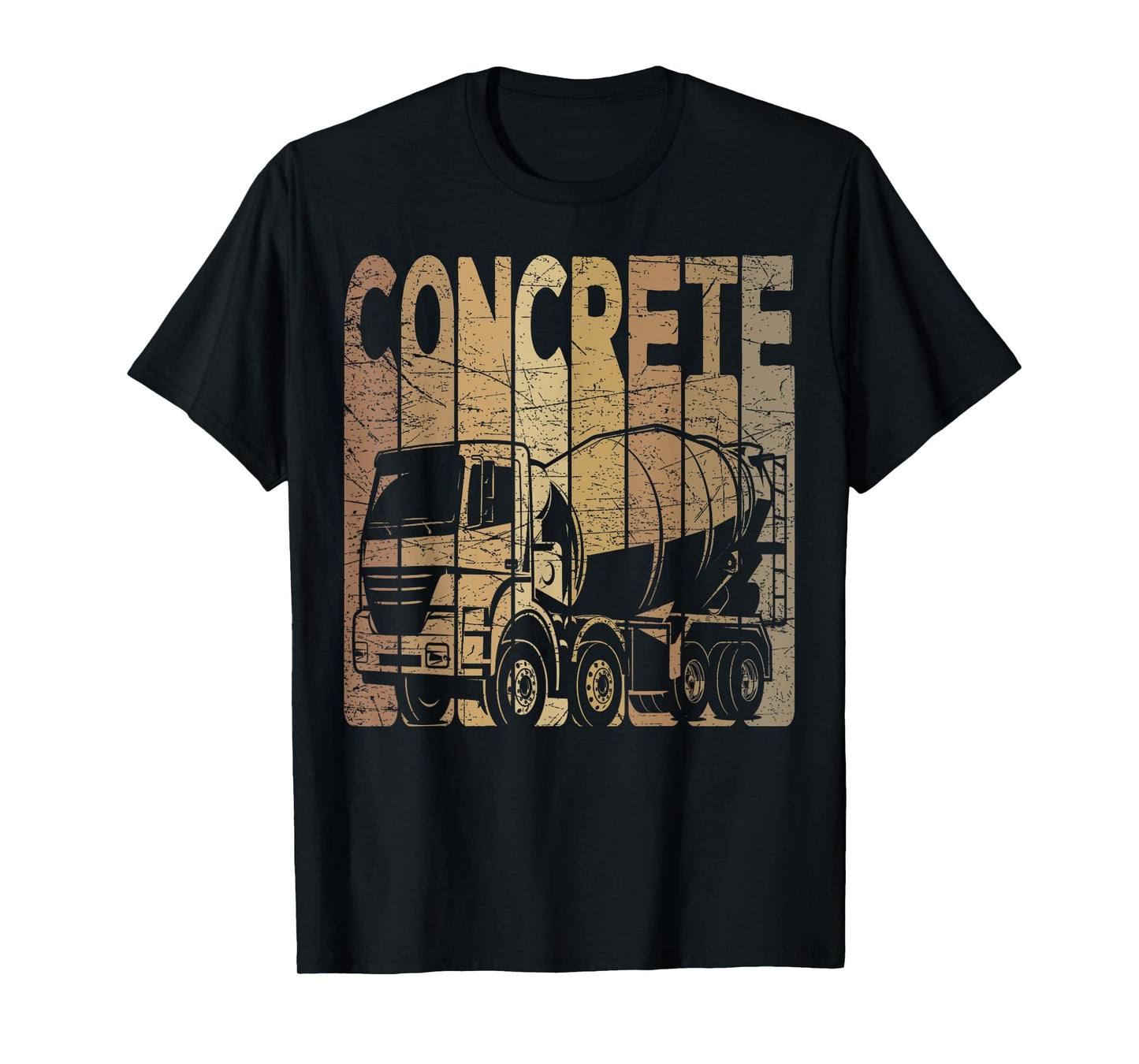 Concrete Vintage Construction Worker Retro Concrete Mixer T-Shirt