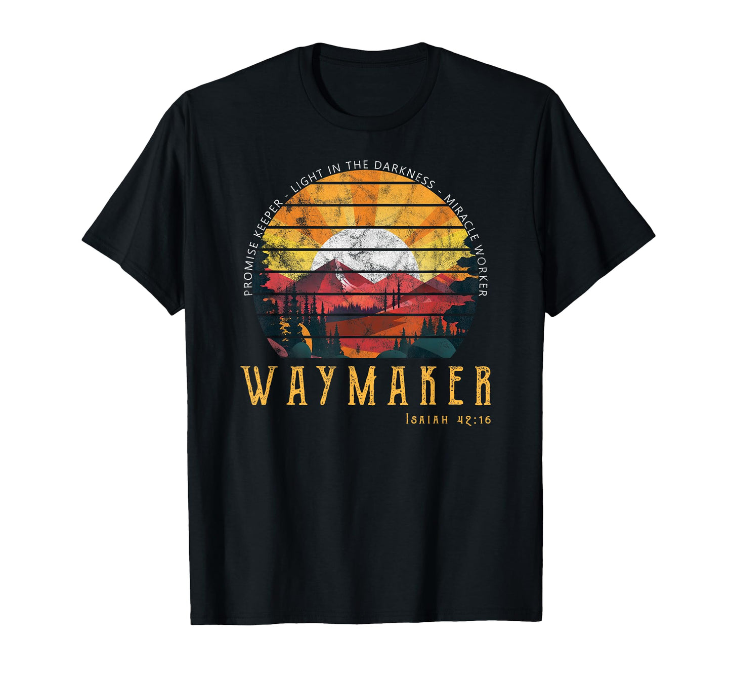 Vintage Waymaker Promise Keeper Miracle Worker Christian T-Shirt