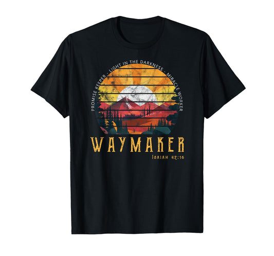 Vintage Waymaker Promise Keeper Miracle Worker Christian T-Shirt