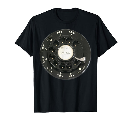 Retro Rotary Dial Vintage Rotary Dial With Pi Phone Number T-Shirt