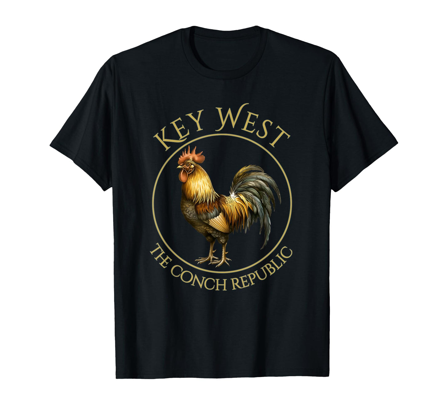 Vintage Rooster Key West Florida Vacation T-Shirt
