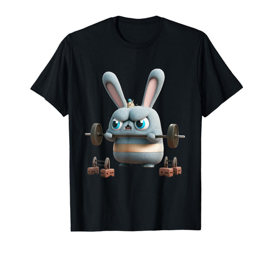 Funny Gym Workout Bunny Fitness Studio Rabbit Cardio Pump T-Shirt