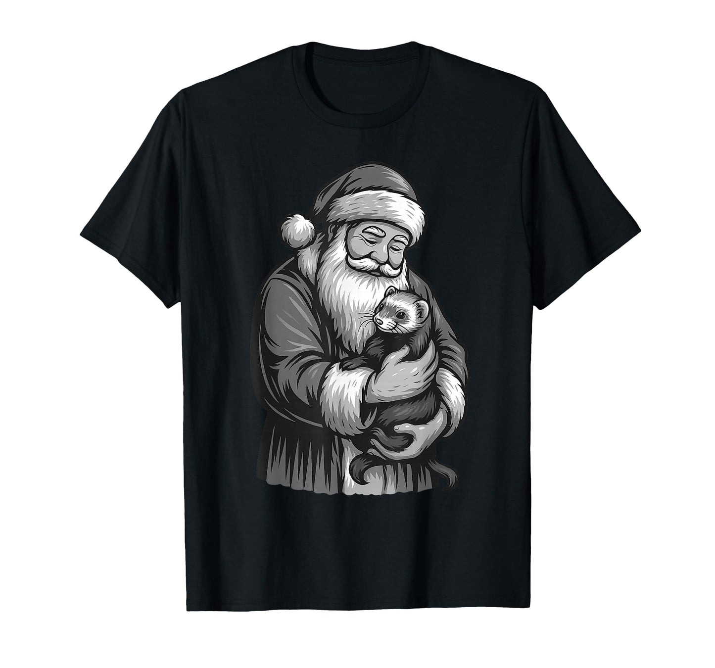 Ferret Santa Claus Christmas Pet Lover T-Shirt