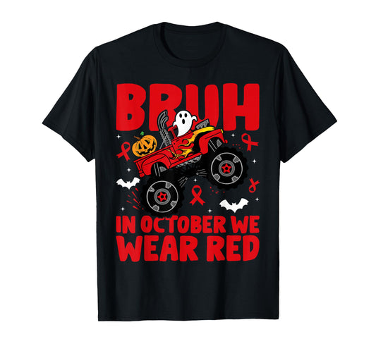 Red Ribbon Week Awareness For Toddler Kids Boys Halloween T-Shirt