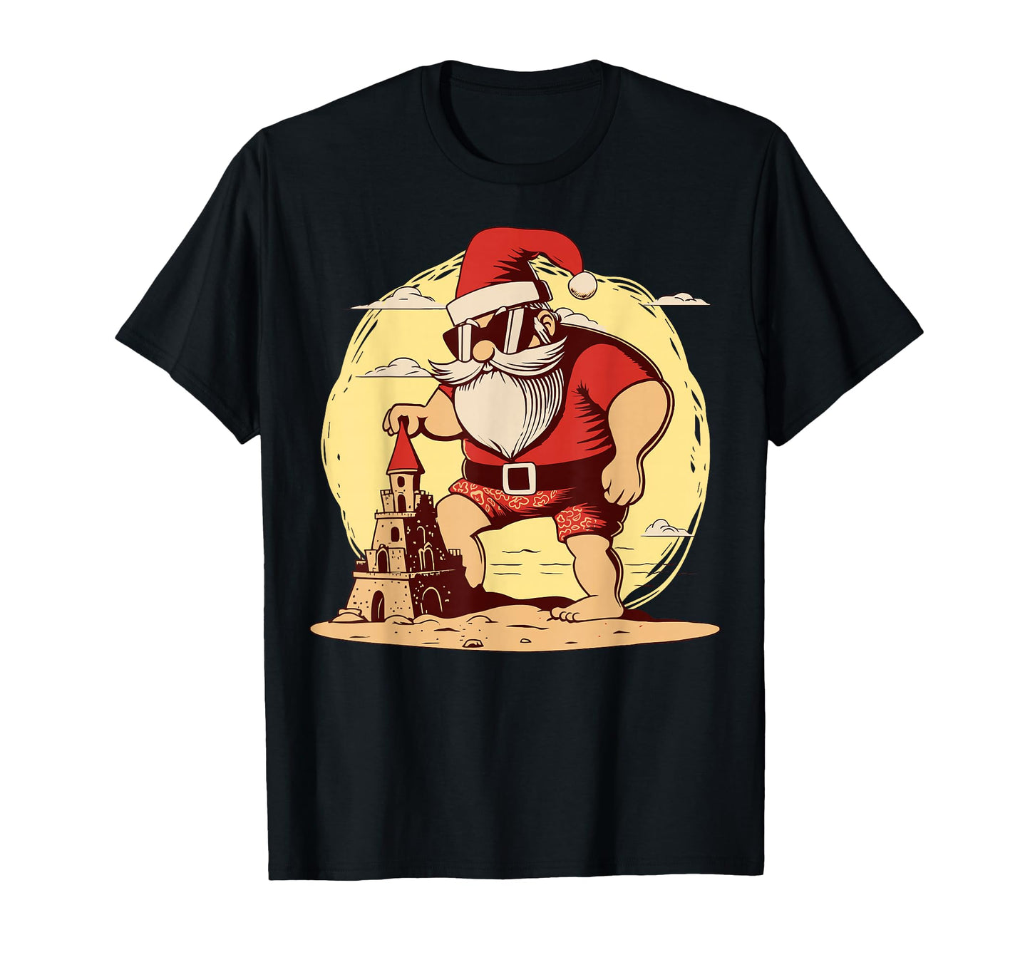 Christmas in July Santa Beach Xmas Tropical Hawaii T-Shirt