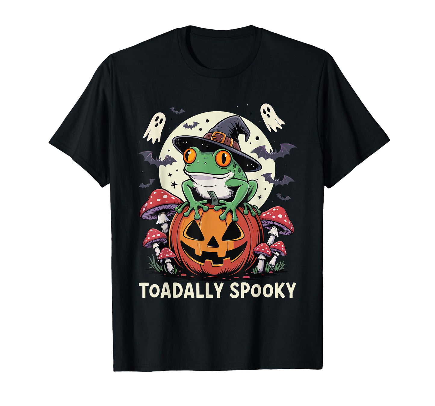 Toadally Spooky Frog Funny Toad Halloween Frog Kids Adult T-Shirt