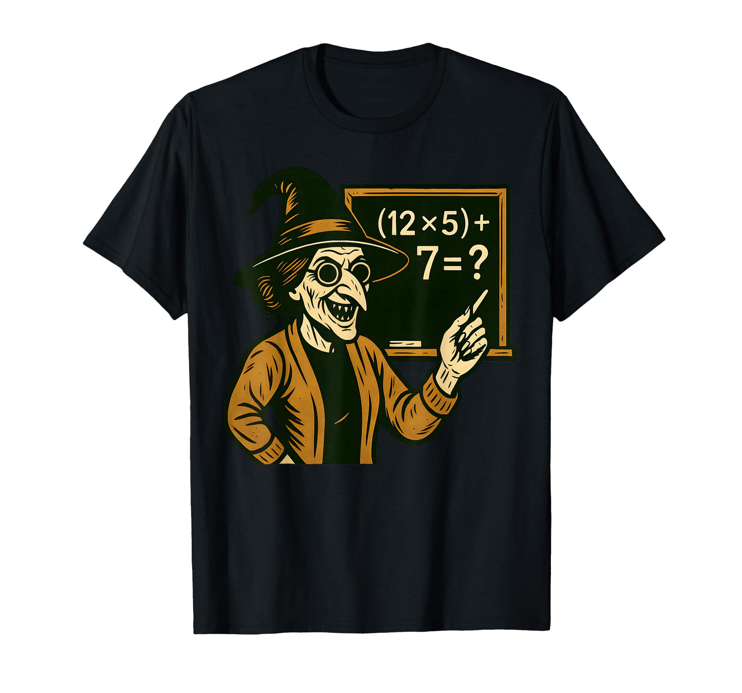 67 Teacher Halloween Witch Six Seven Meme Brainrot Math Joke T-Shirt