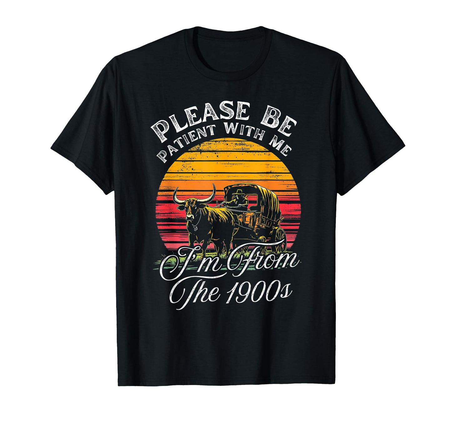 Please Be Patient With Me I'm From The 1900s Humor Sarcastic T-Shirt