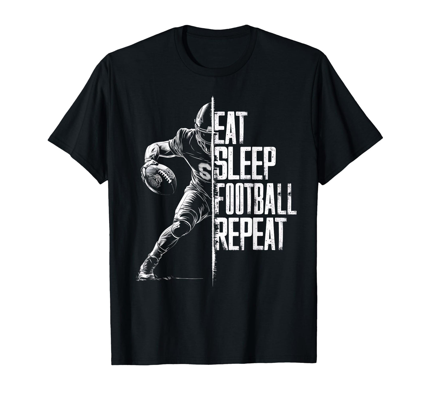 Eat Sleep Football Repeat Football Lovers Youth Kids Boys T-Shirt