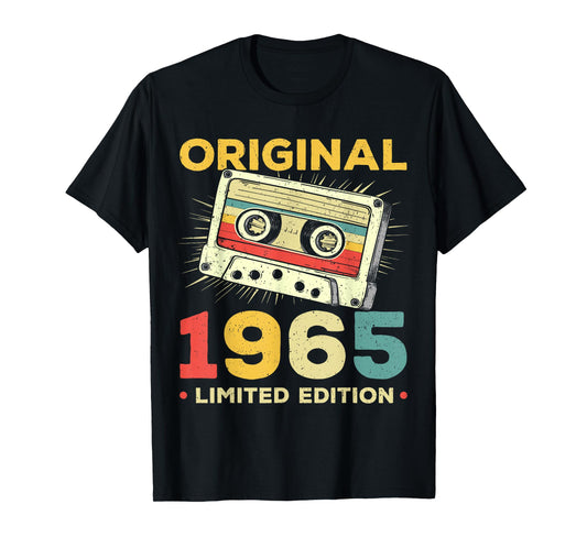 60 Years Old Gifts Vintage Born In 1965 Retro 60th Birthday T-Shirt