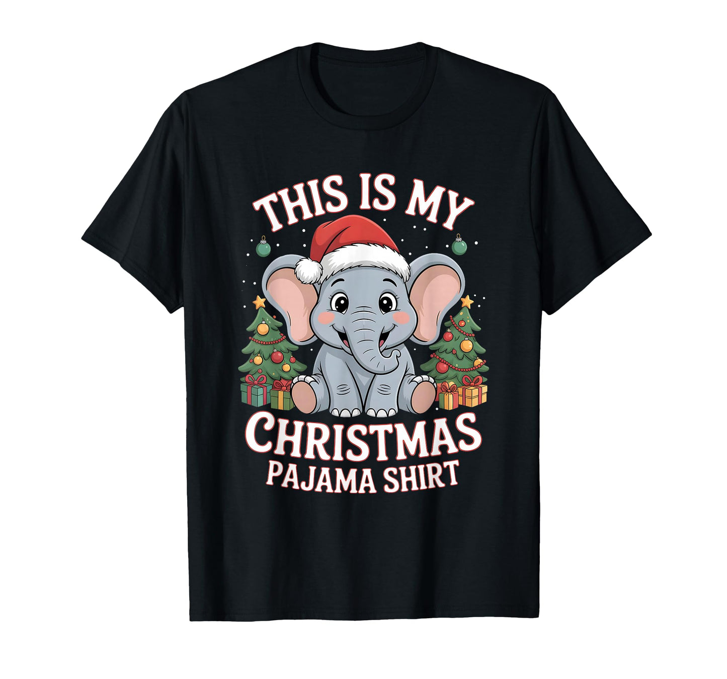This is My Christmas Pajama Elephant T-Shirt