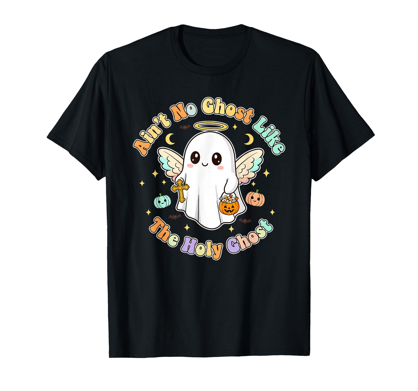 The Only Ghost I Know is The Holy Ghost Halloween Boo Bible T-Shirt