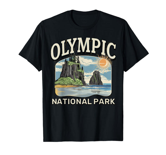 Coastal Forest Landscape Hoh Rainforest Olympic NationalPark T-Shirt