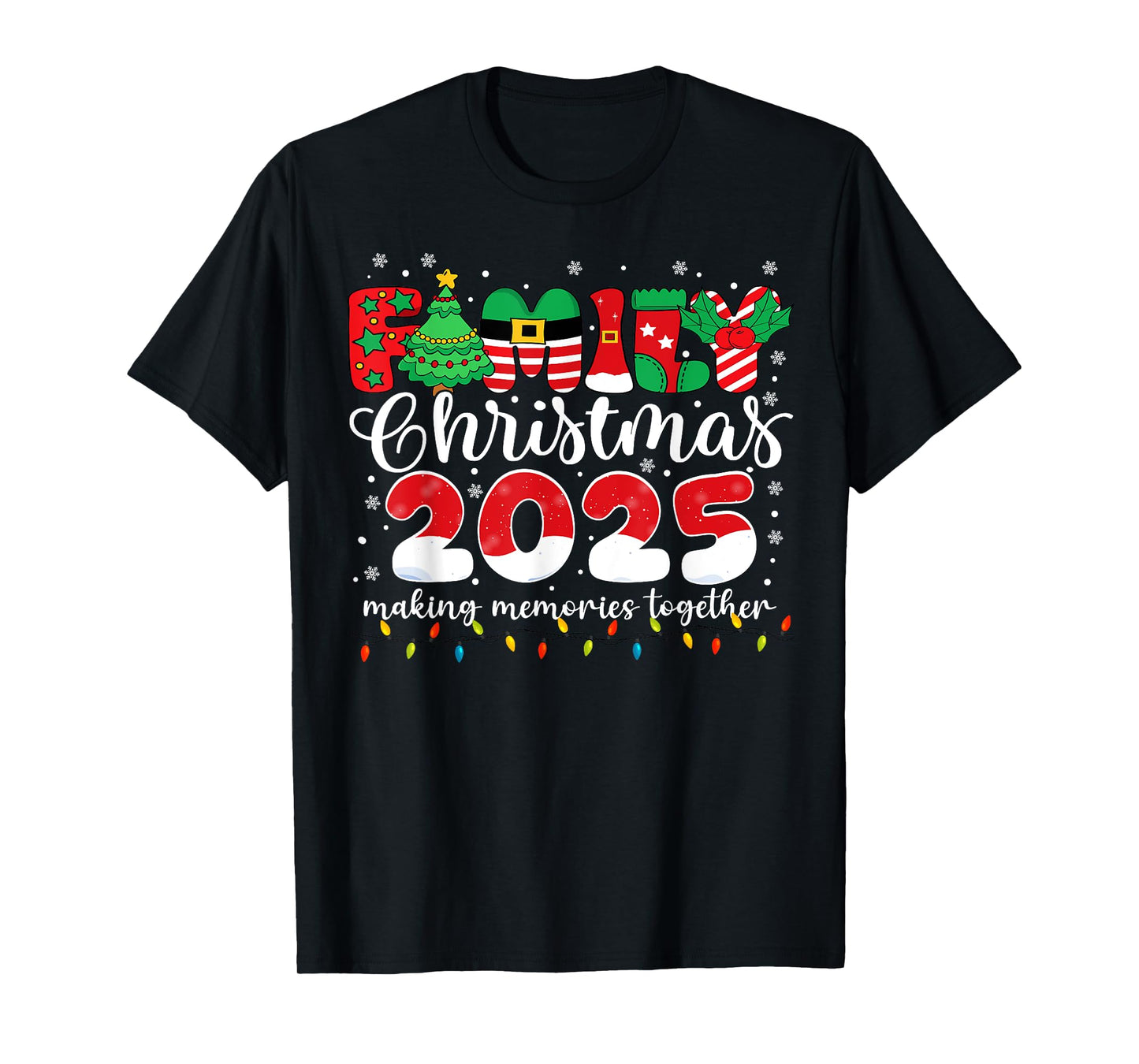 Family Christmas 2025 Matching Outfit Xmas Men Women Kids T-Shirt
