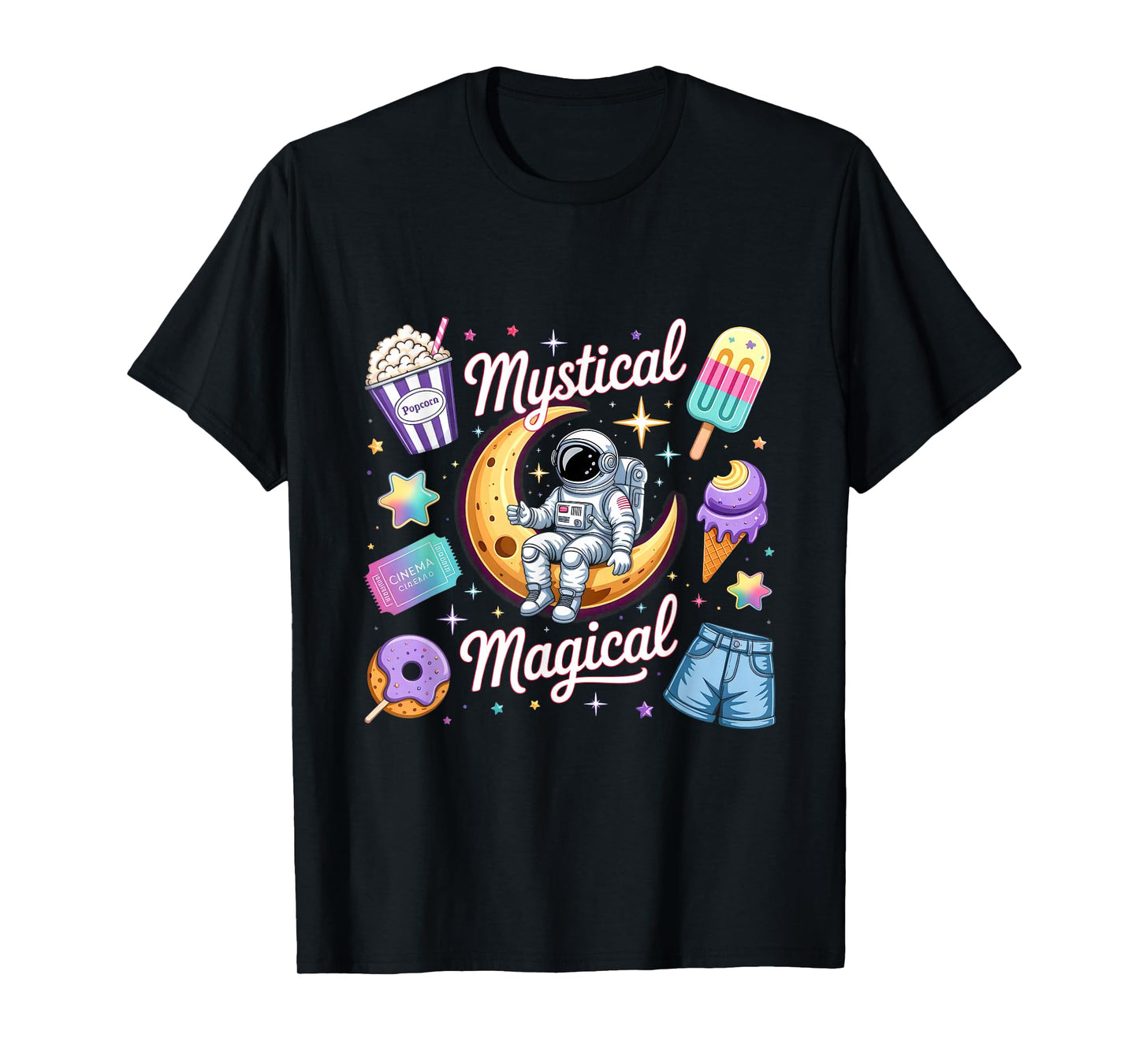 Mystical Magical Retro Aesthetic Space Gifts Men Women Kids T-Shirt