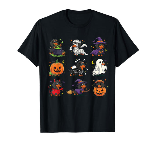 Dachshund Happy Halloweiner Funny Halloween Dogs Lover T-Shirt