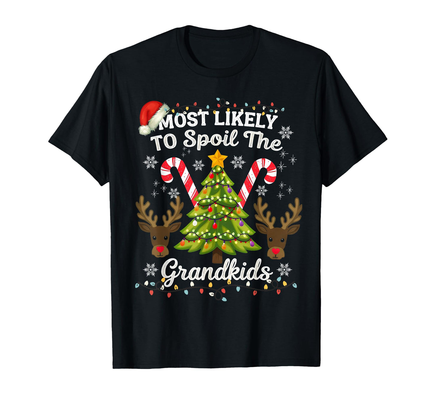 Christmas Party Most Likely to Spoil The Grandkids Humor T-Shirt