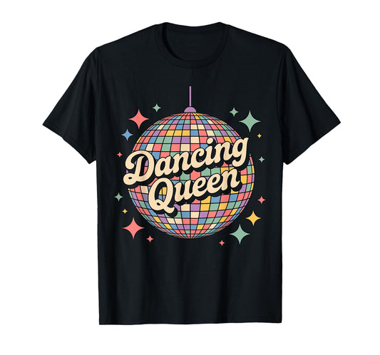 Dancing Queen Disco Ball Quote Party T-Shirt
