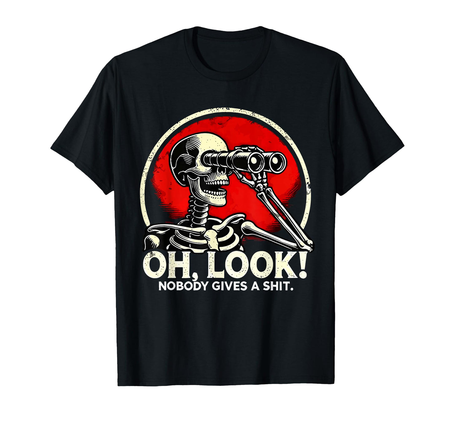 Vintage Oh Look Nobody Gives A Shirt Skeleton Gen X Est.1974 T-Shirt