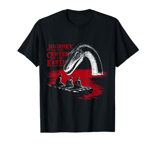 Journey to the Center of the Earth Jules Verne Vintage T-Shirt